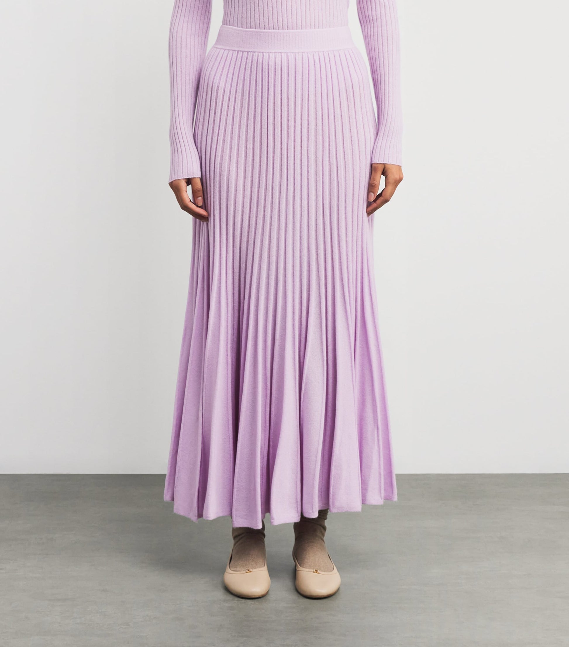 arch 4 Purple Cashmere Sabrina Midi Skirt