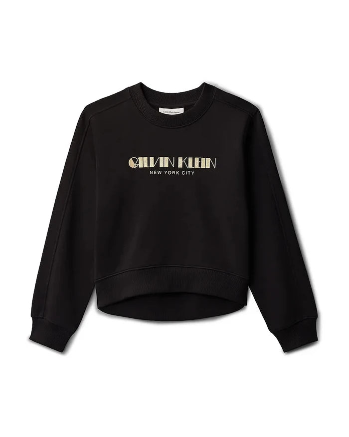Calvin Klein Jeans Çocuk Pamuklu Sweatshirt