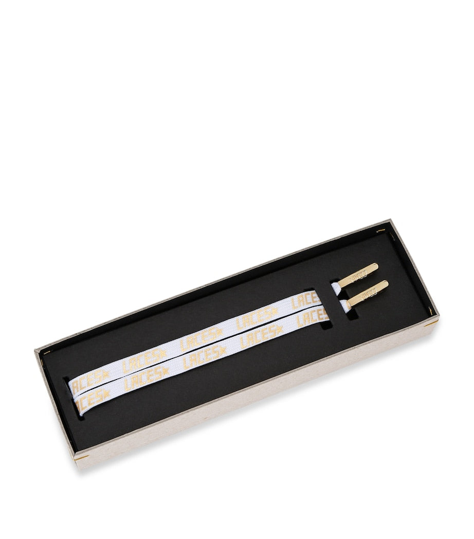 White Laces Print Laces