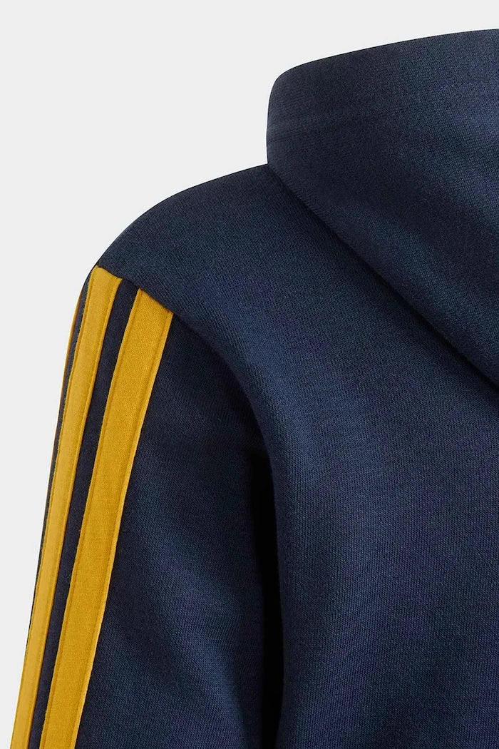adidas Performance çocuklar için pamuklu kapüşonlu REAL MADRID sweatshirt