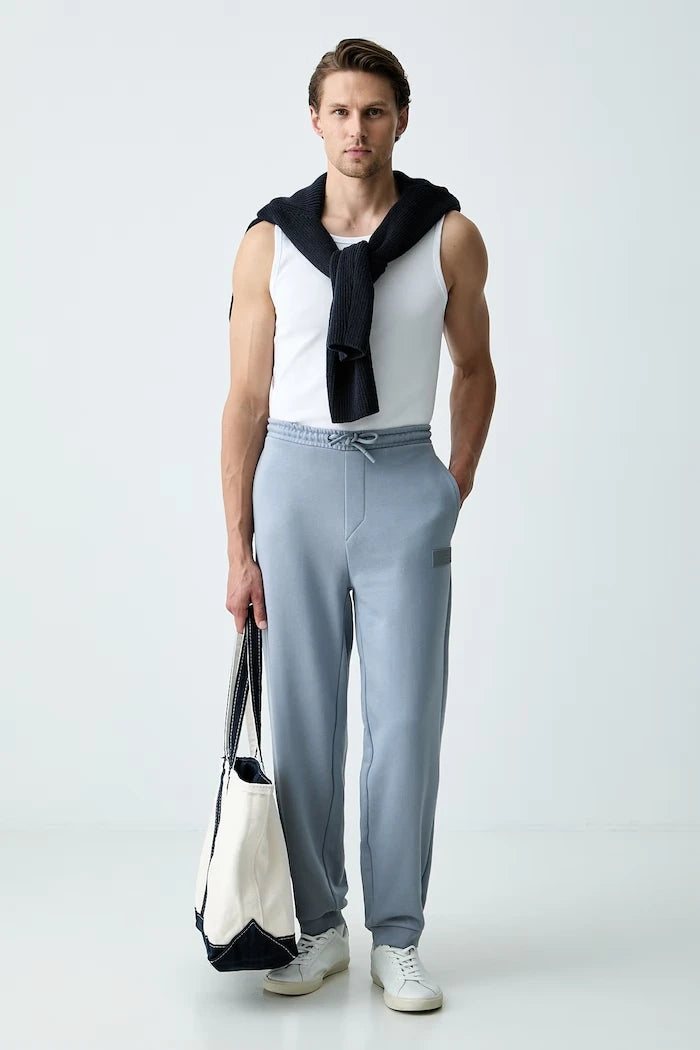 BOSS Green erkek pamuklu spor pantolon JT_Long Pants