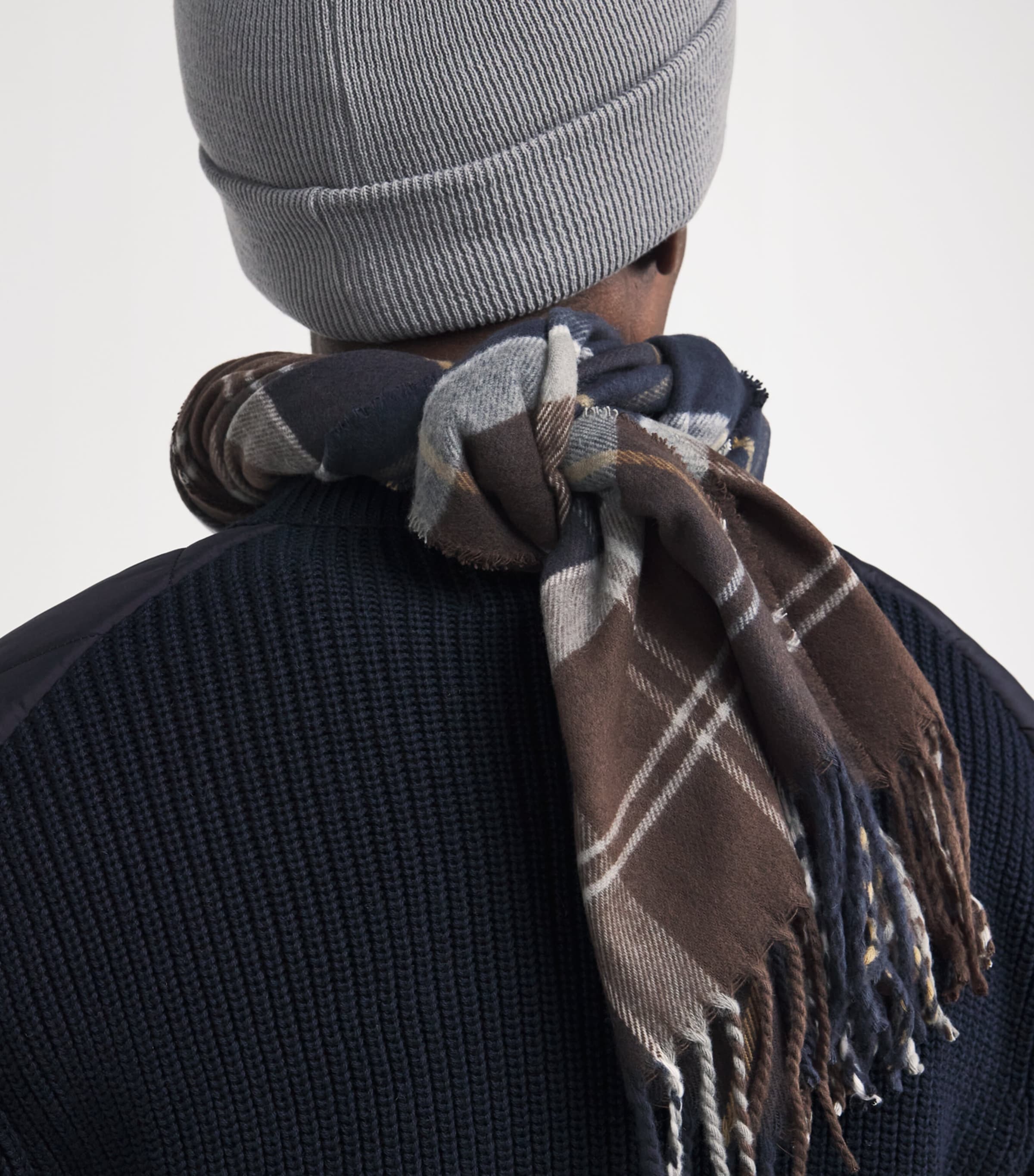 Barbour Swinton Beanie and Galingale Scarf Gift Set