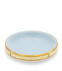 GINORI 1735 Porcelain Colonna Diva Celeste Butter Dish (10cm)