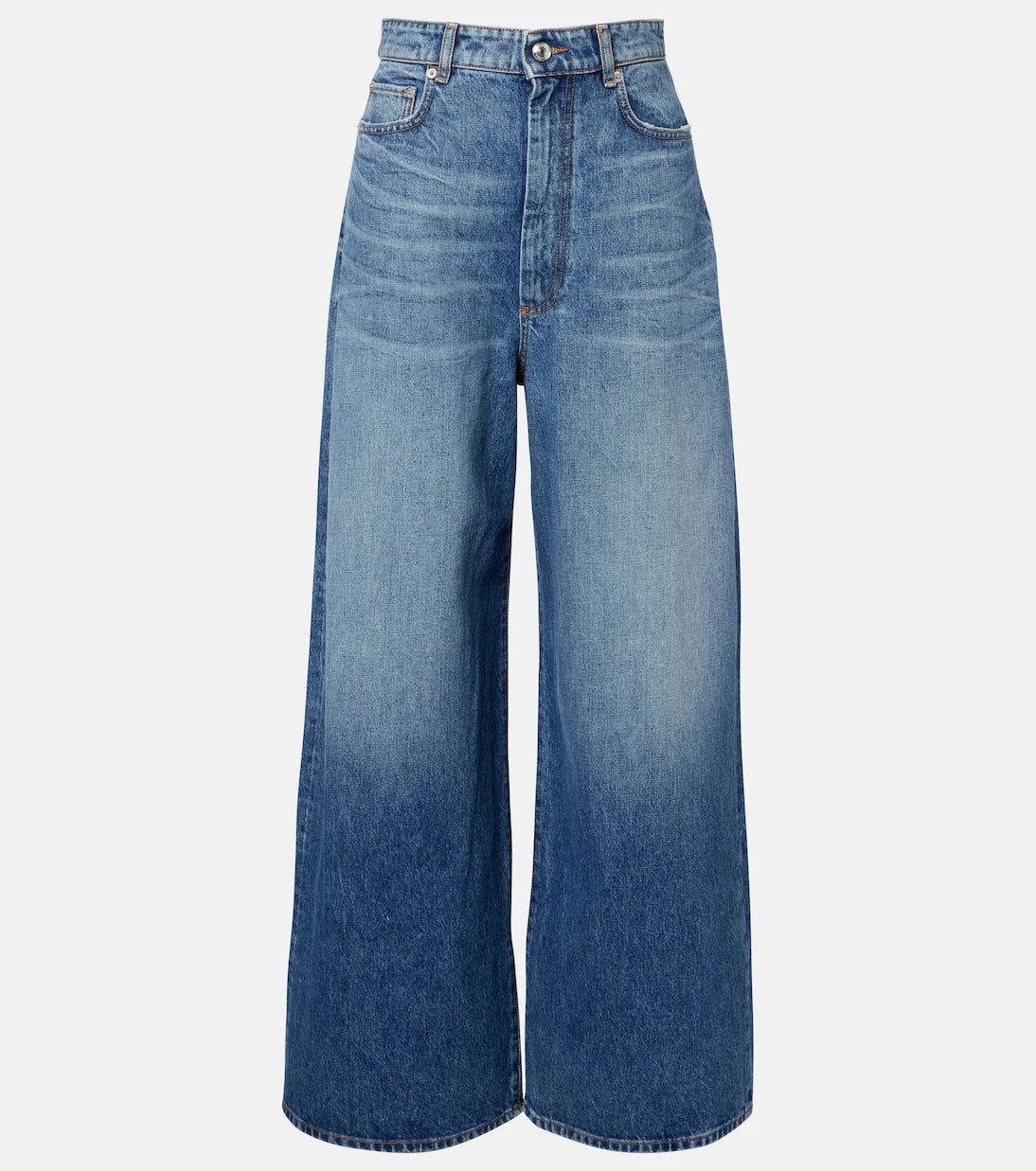 Sportmax - Dangri faded wide-leg jeans