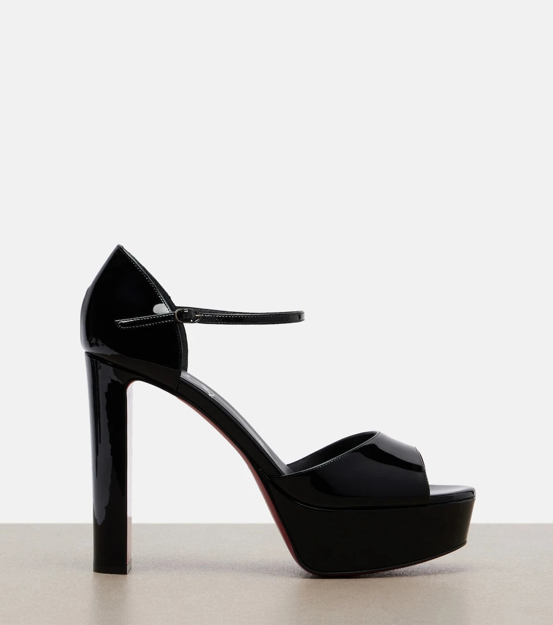 Christian Louboutin - Sandaloo patent leather platform sandals