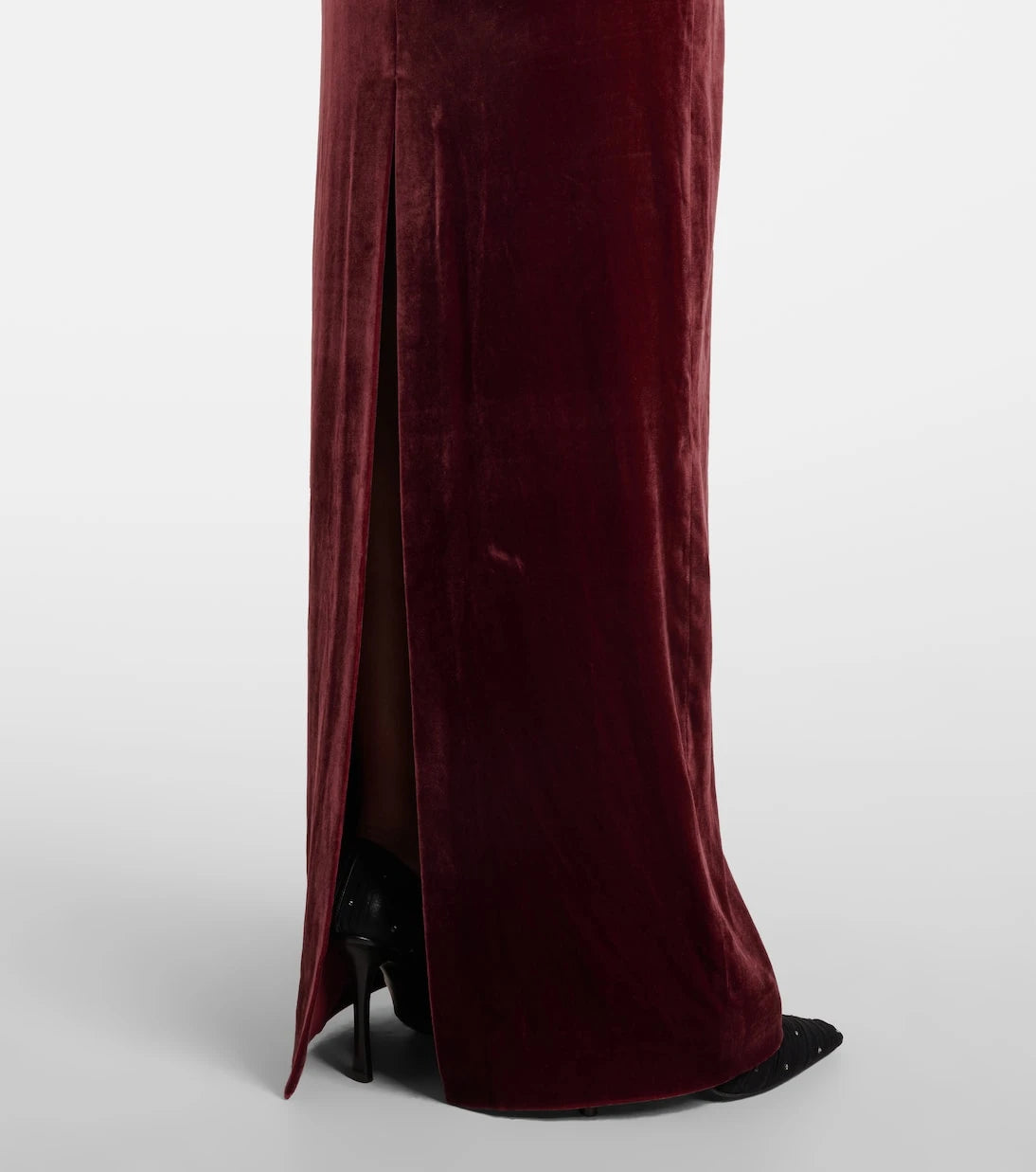 Roland Mouret - Embellished velvet bustier gown