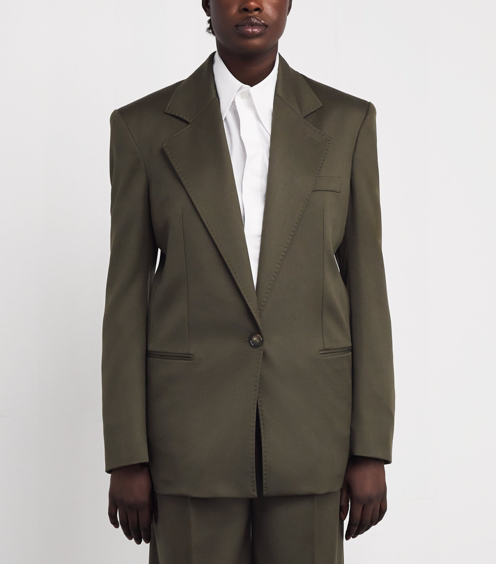 Stella McCartney Green Wool Tailored Blazer