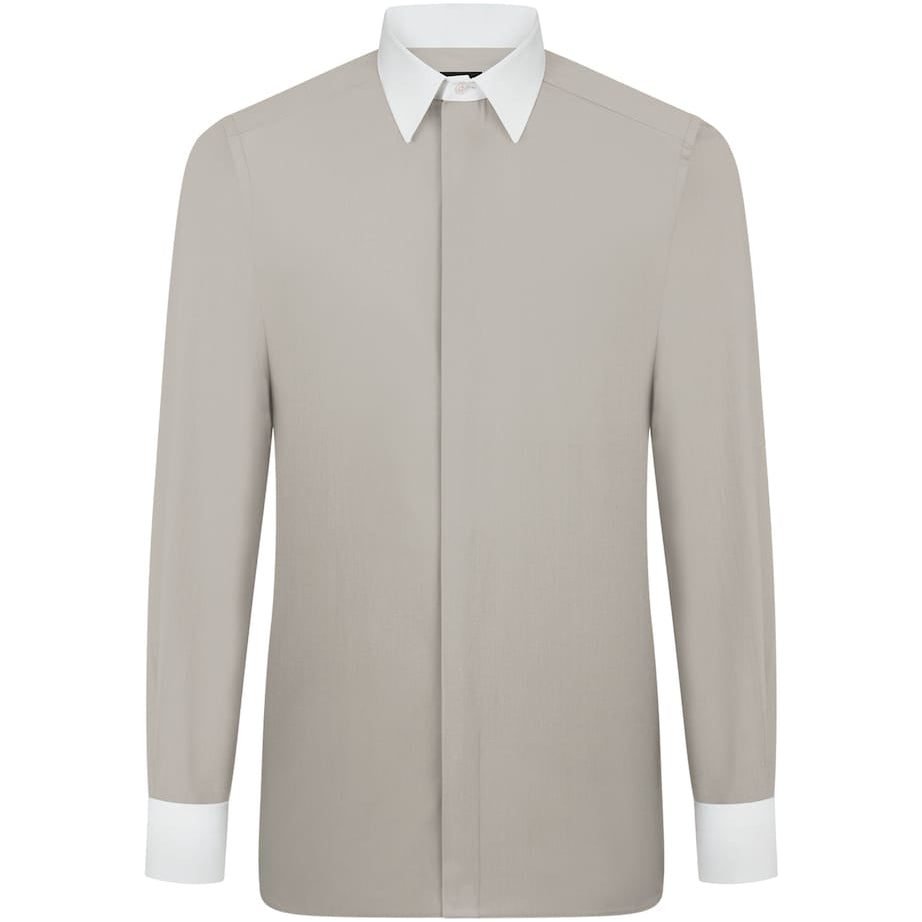 Cotton Contrast-Trim Shirt