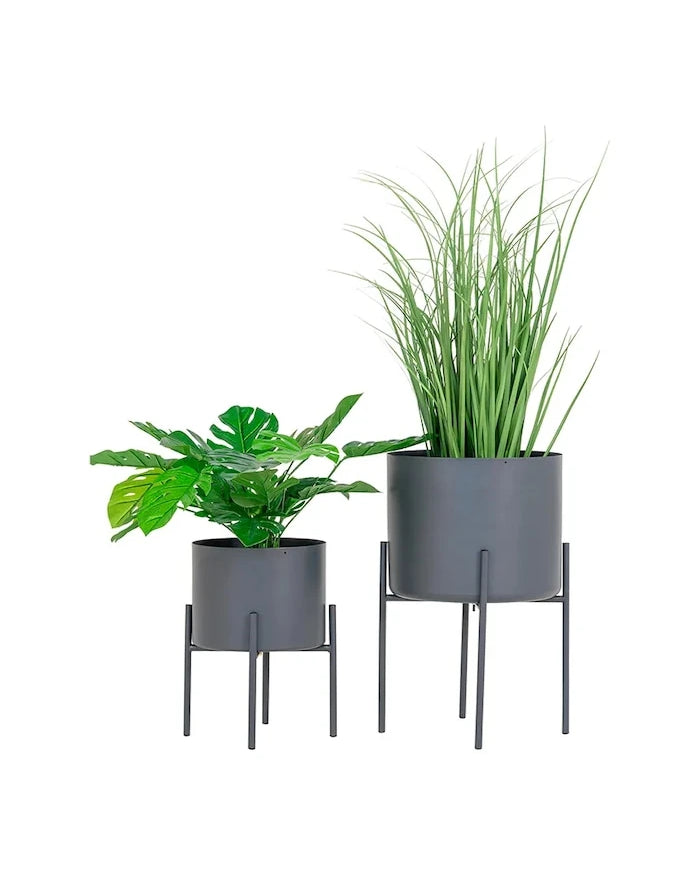 House Nordic Pavia Saksı Kılıfları Seti Çerçeveli O 21/26 cm (2 Parça)