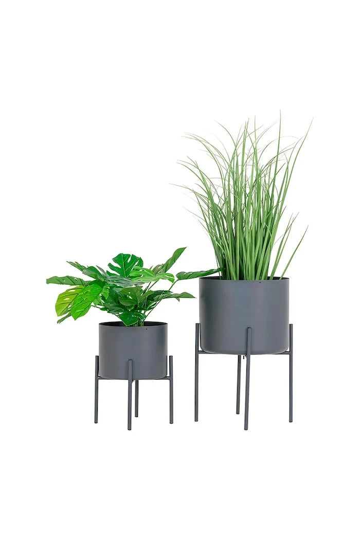 House Nordic Pavia Saksı Kılıfları Seti Çerçeveli O 21/26 cm (2 Parça)
