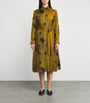 Silk Printed Jadi Midi Shirt Dress