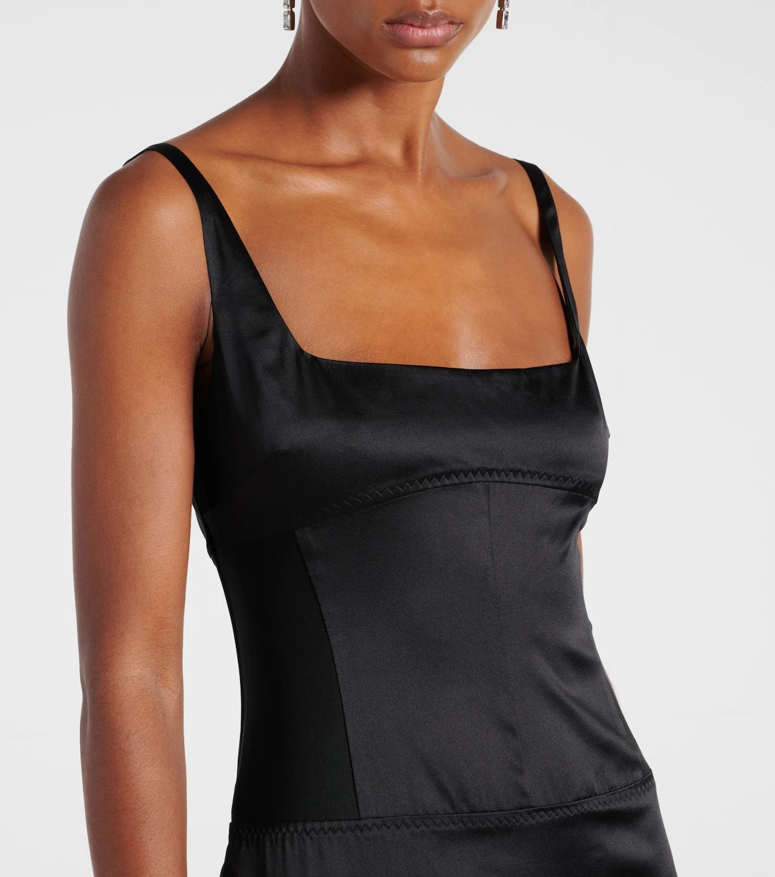 SIR - Sonora Evening silk-blend satin midi dress