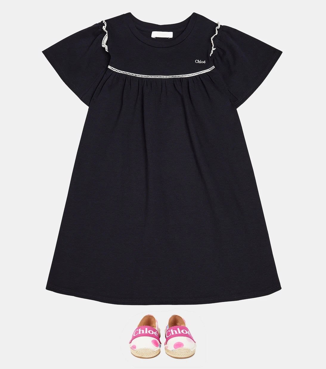 Chloé Kids - فستان قطني