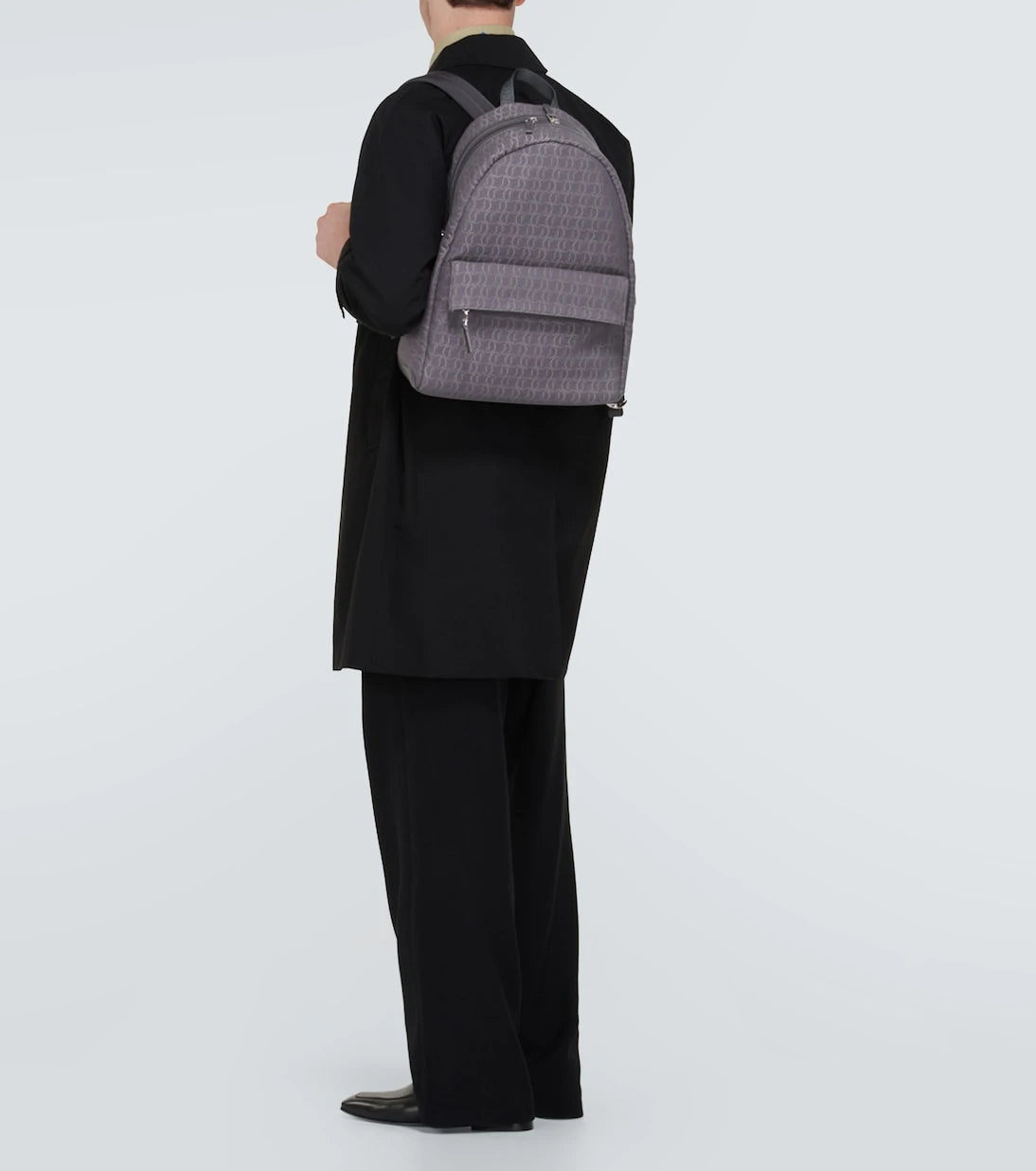 Christian Louboutin - Zip N Flap logo jacquard backpack