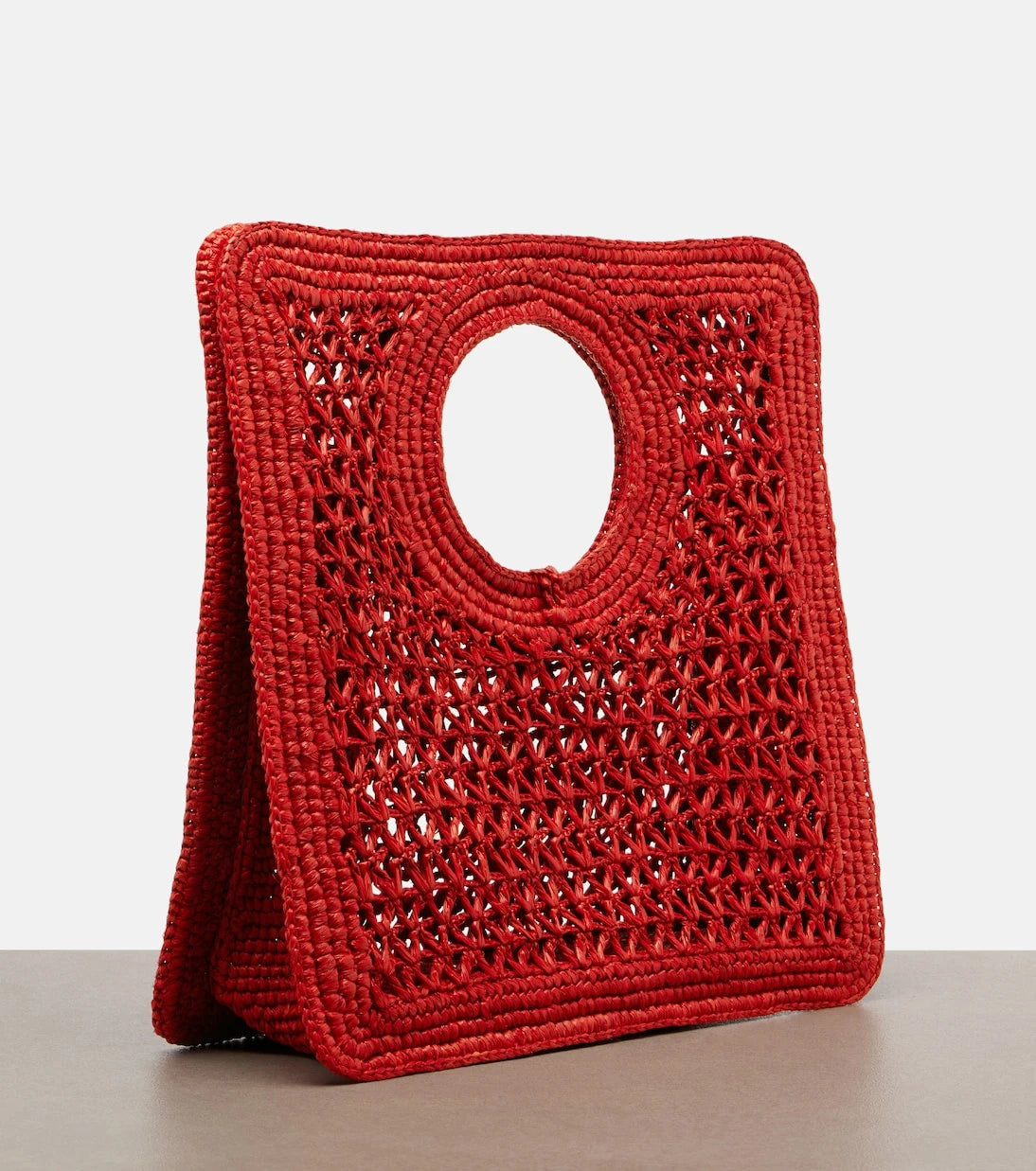 Jacquemus - Spiaggia Small raffia top-handle bag