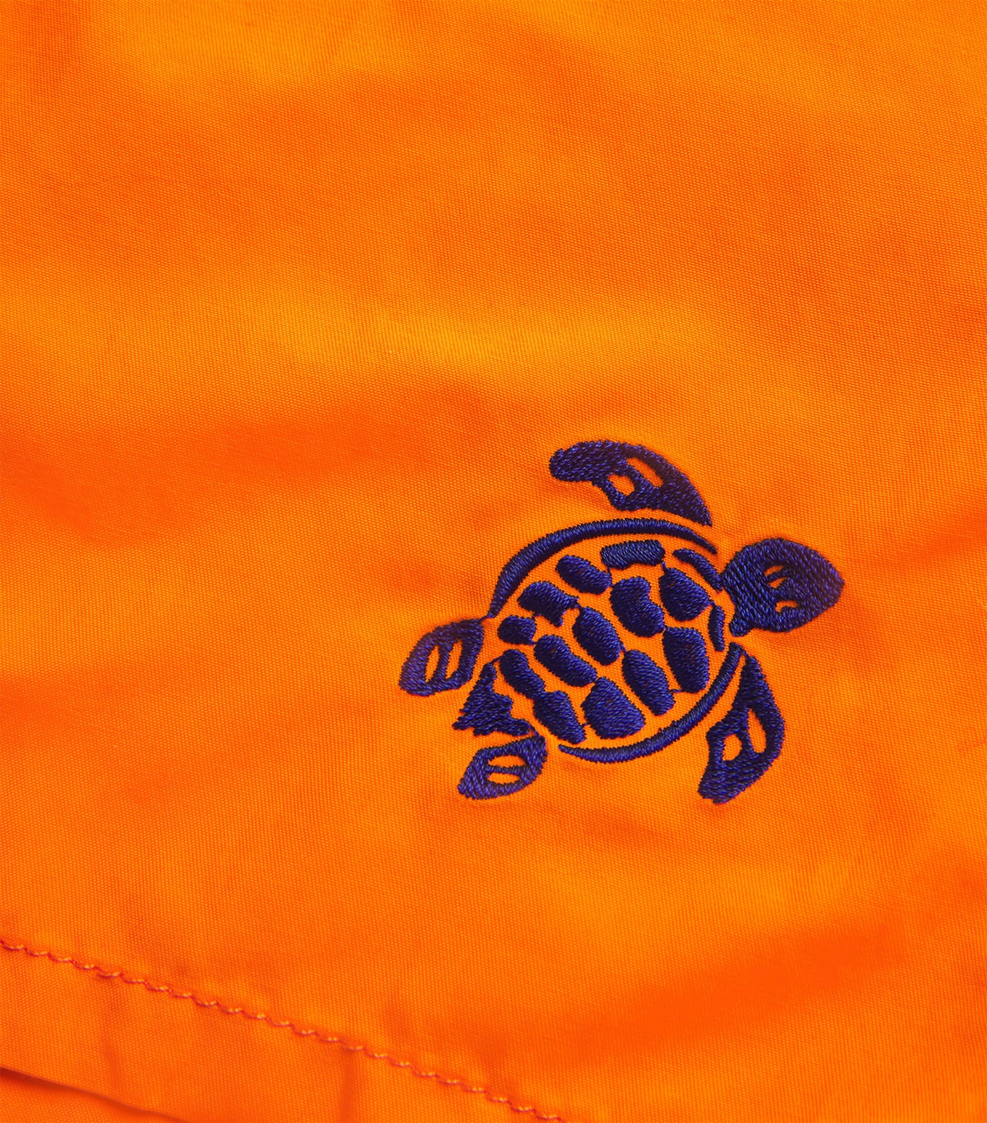 Embroidered Moka Swim Shorts