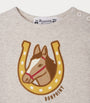 Cotton Horse Print Long-Sleeve T-Shirt (6-18 Months)