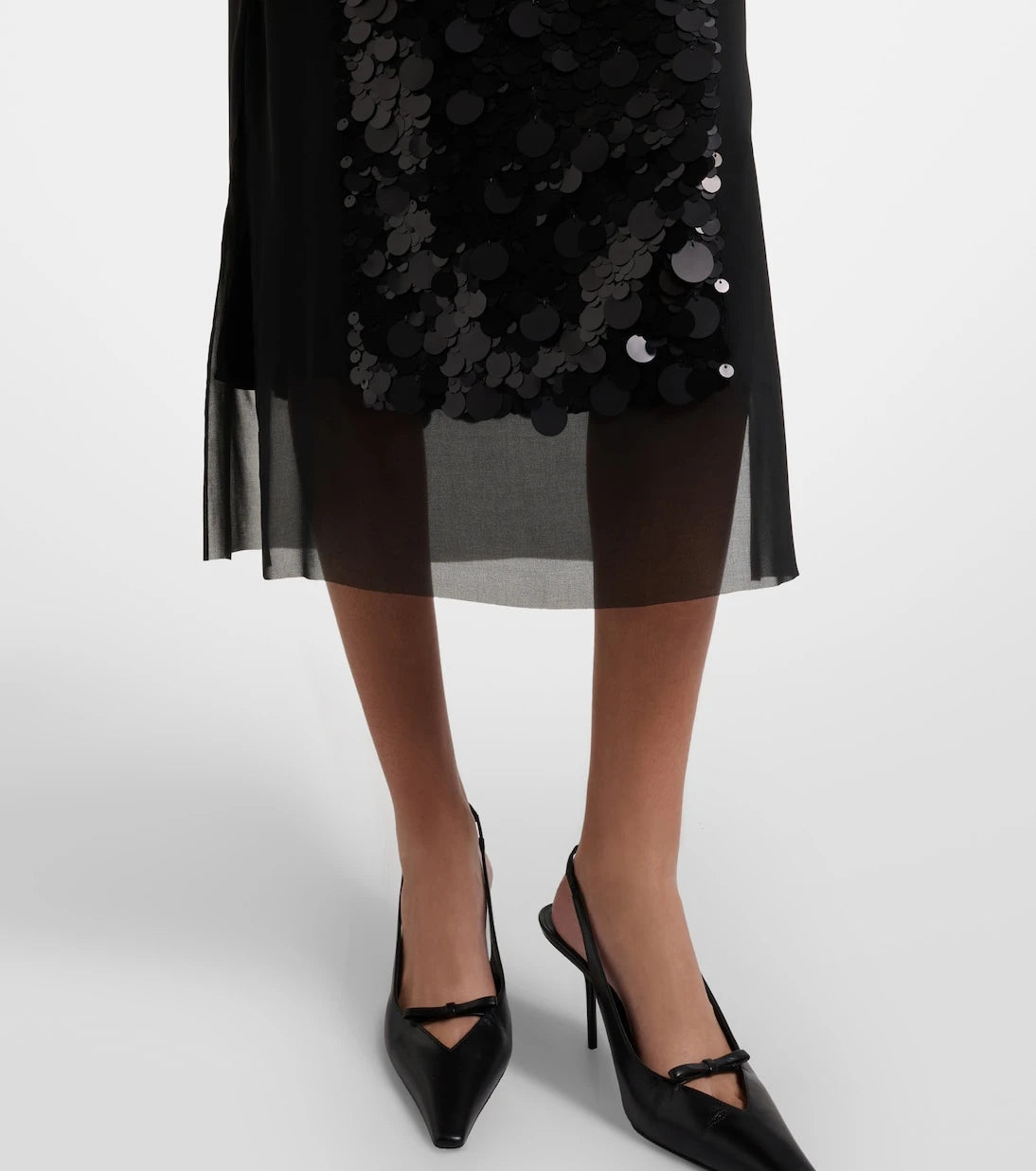Joseph - Cambo sequined chiffon midi skirt