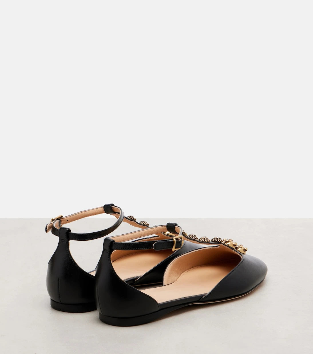 Chloé - Celeste embellished leather flats
