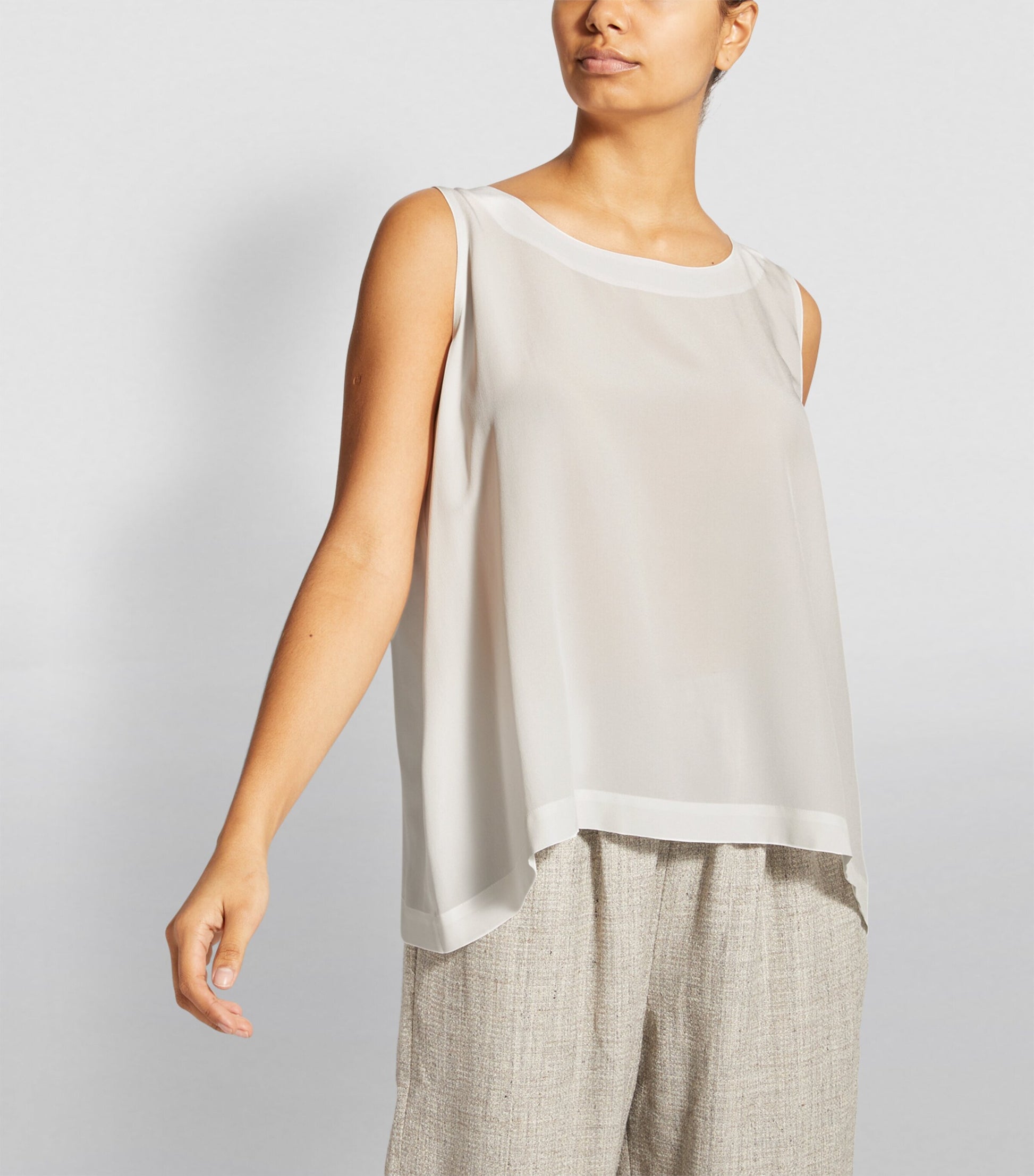 Silk Shell Top WHITE