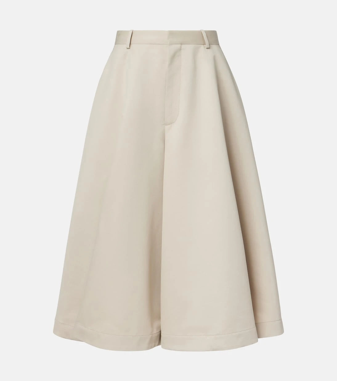 Bottega Veneta - Cotton and silk twill culottes