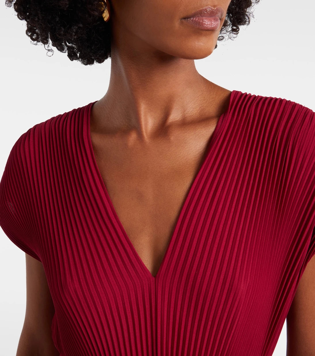 Max Mara - Elegante plissé georgette gown