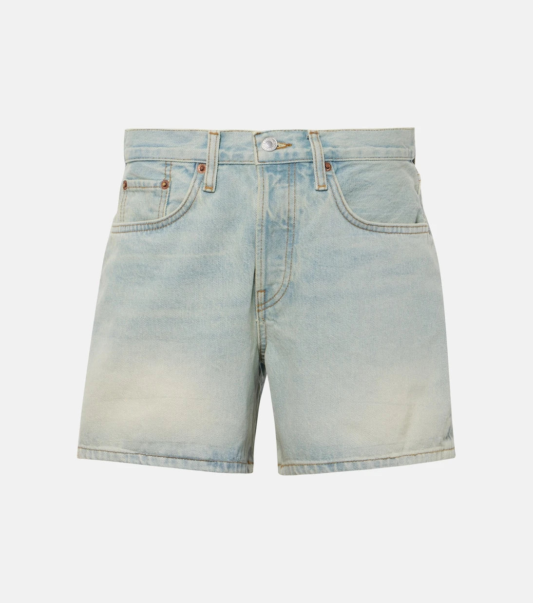 Re/Done - Mid-rise denim shorts