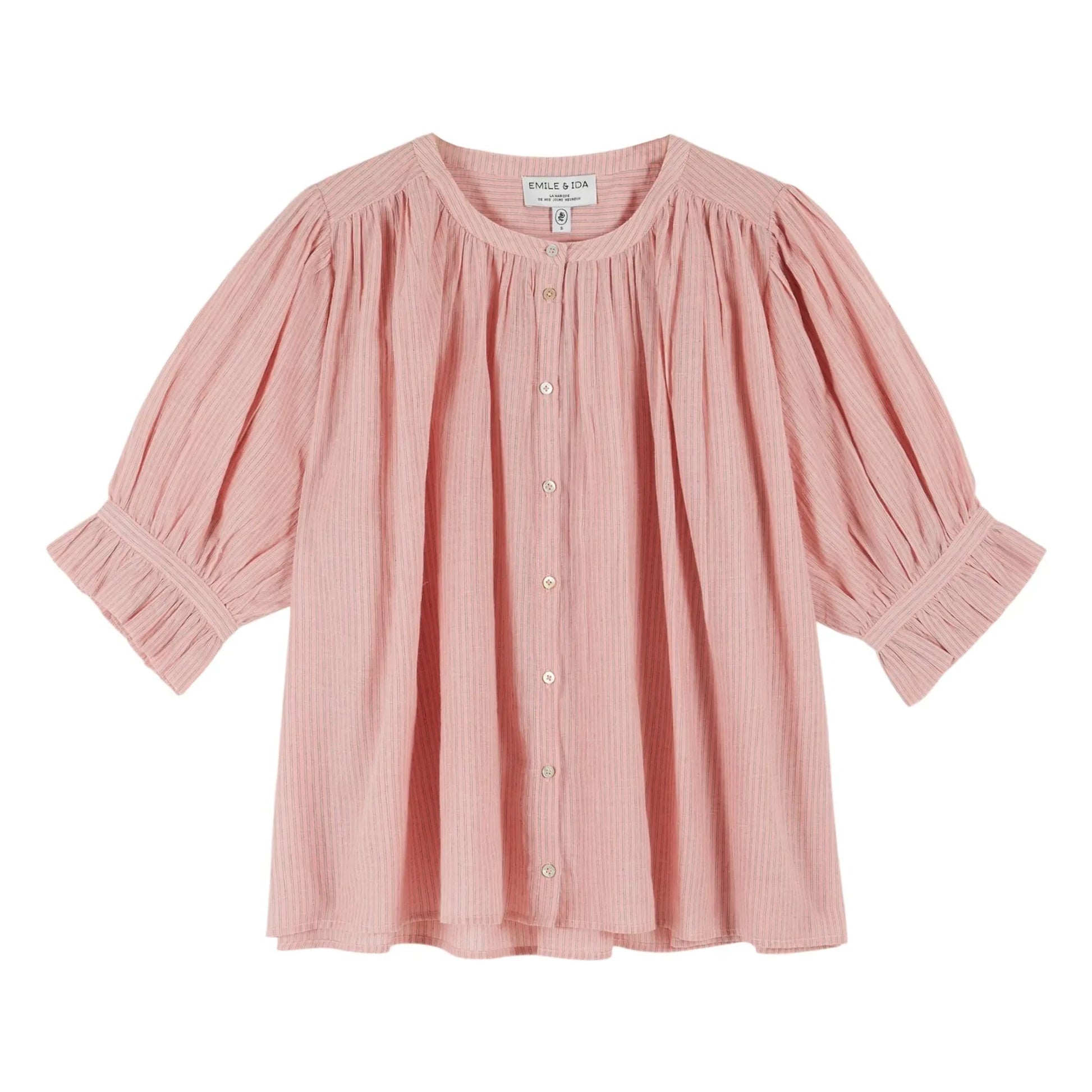 Emile et Ida - Khadi Cotton Blouse | Pink