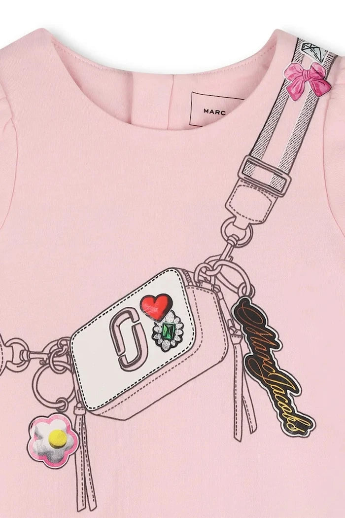 Бебешка памучна рокля Marc Jacobs