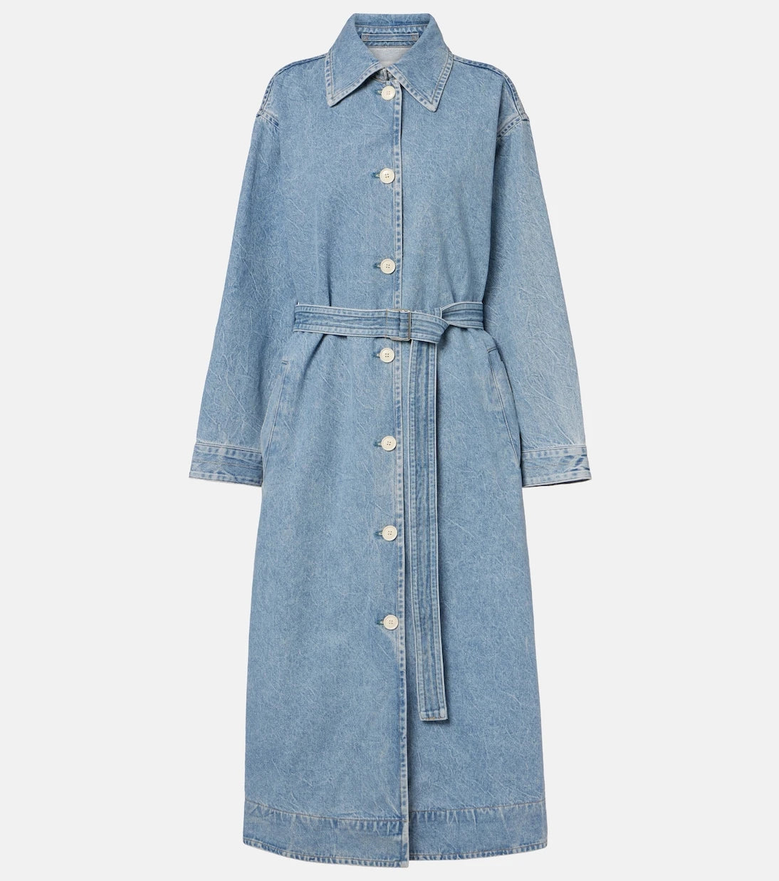 Agolde - x Maria McManus denim wrap coat