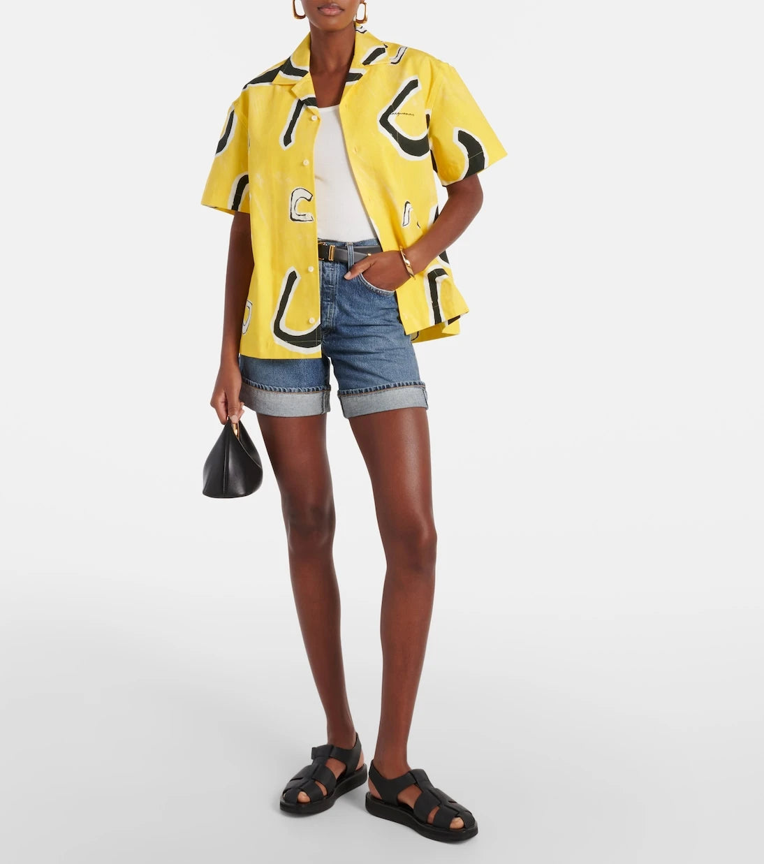 Agolde - Dame high-rise denim shorts