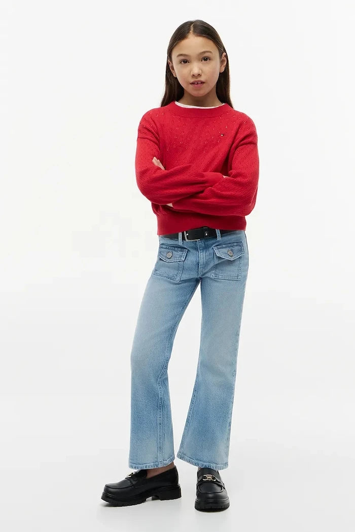 Tommy Hilfiger дънки flare за деца FLARE
