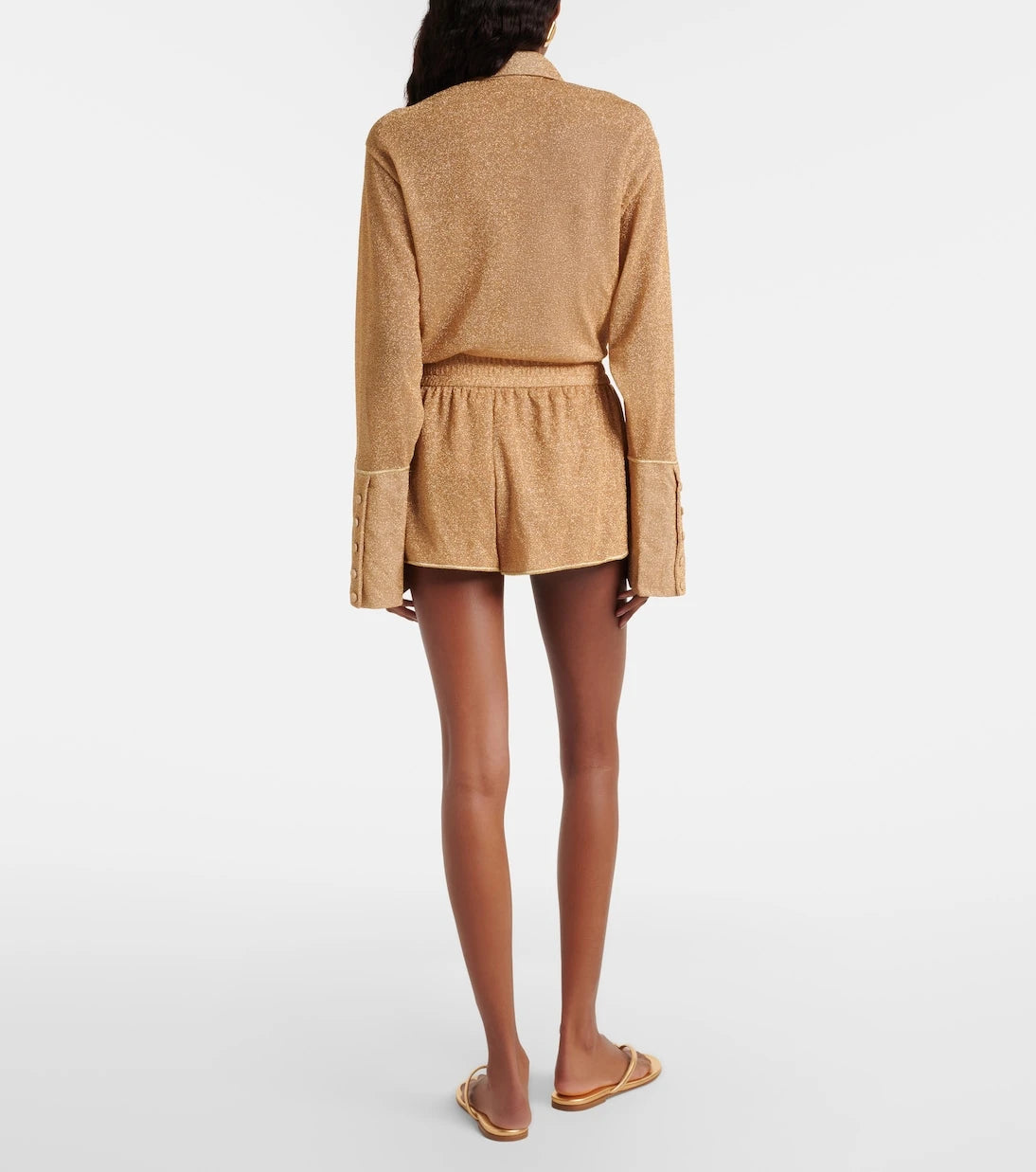 Oséree - Lumière lamé shorts
