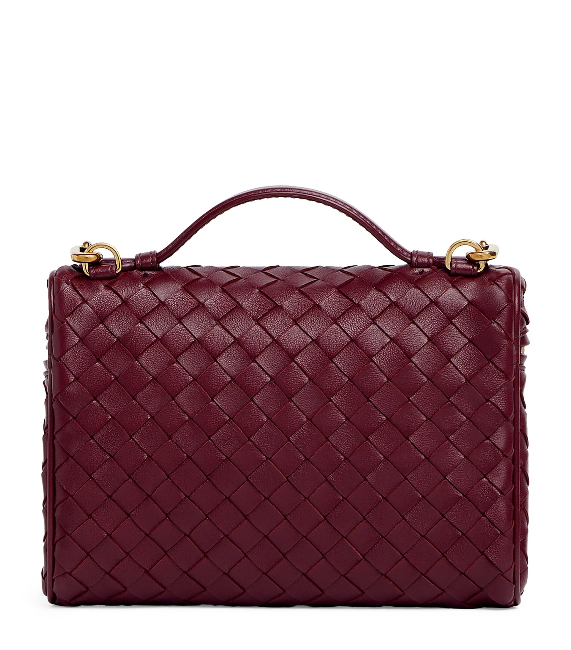 Bottega Veneta Red Mini Leather Bang Bang Shoulder Bag