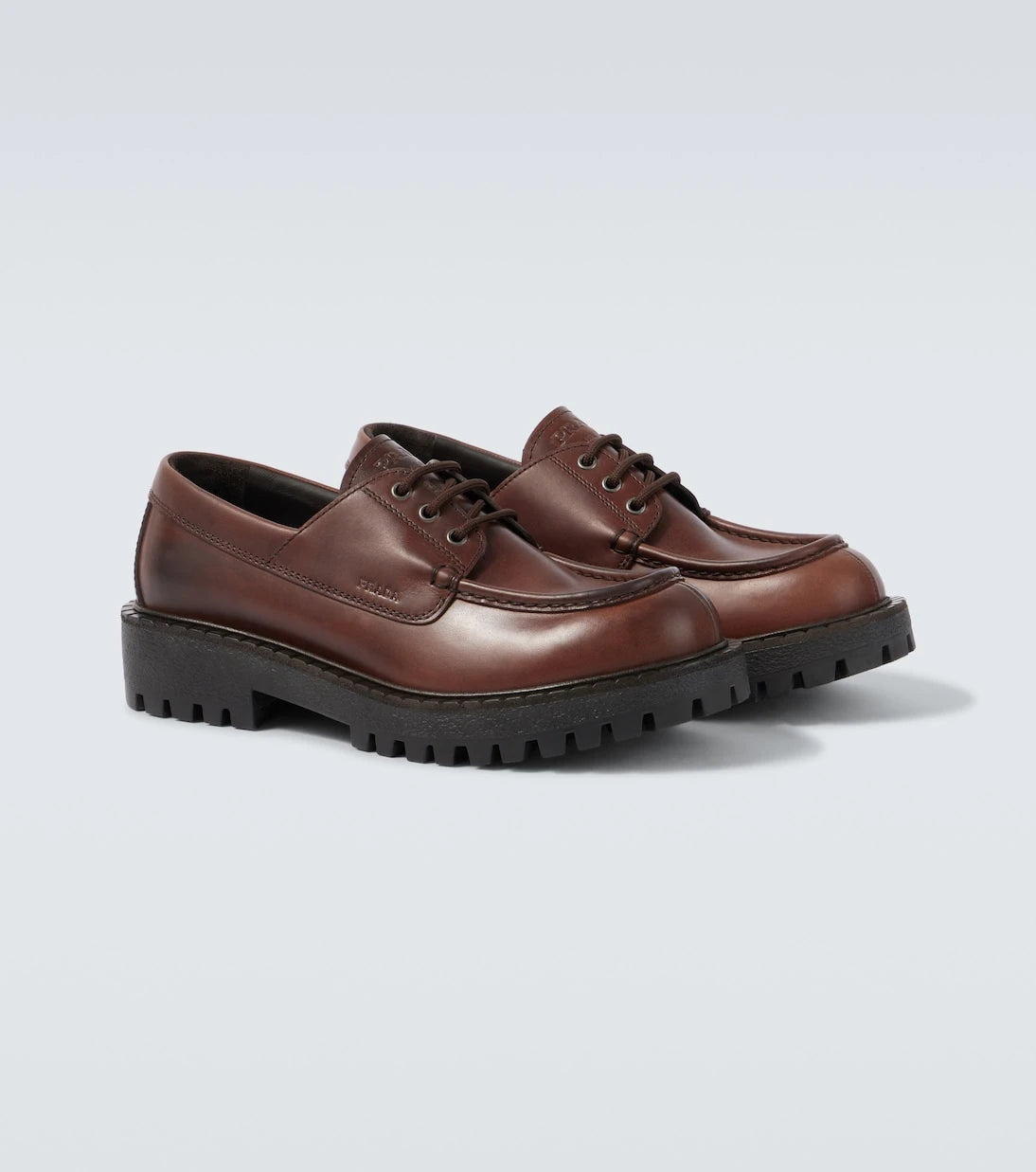 Prada - Leather loafers