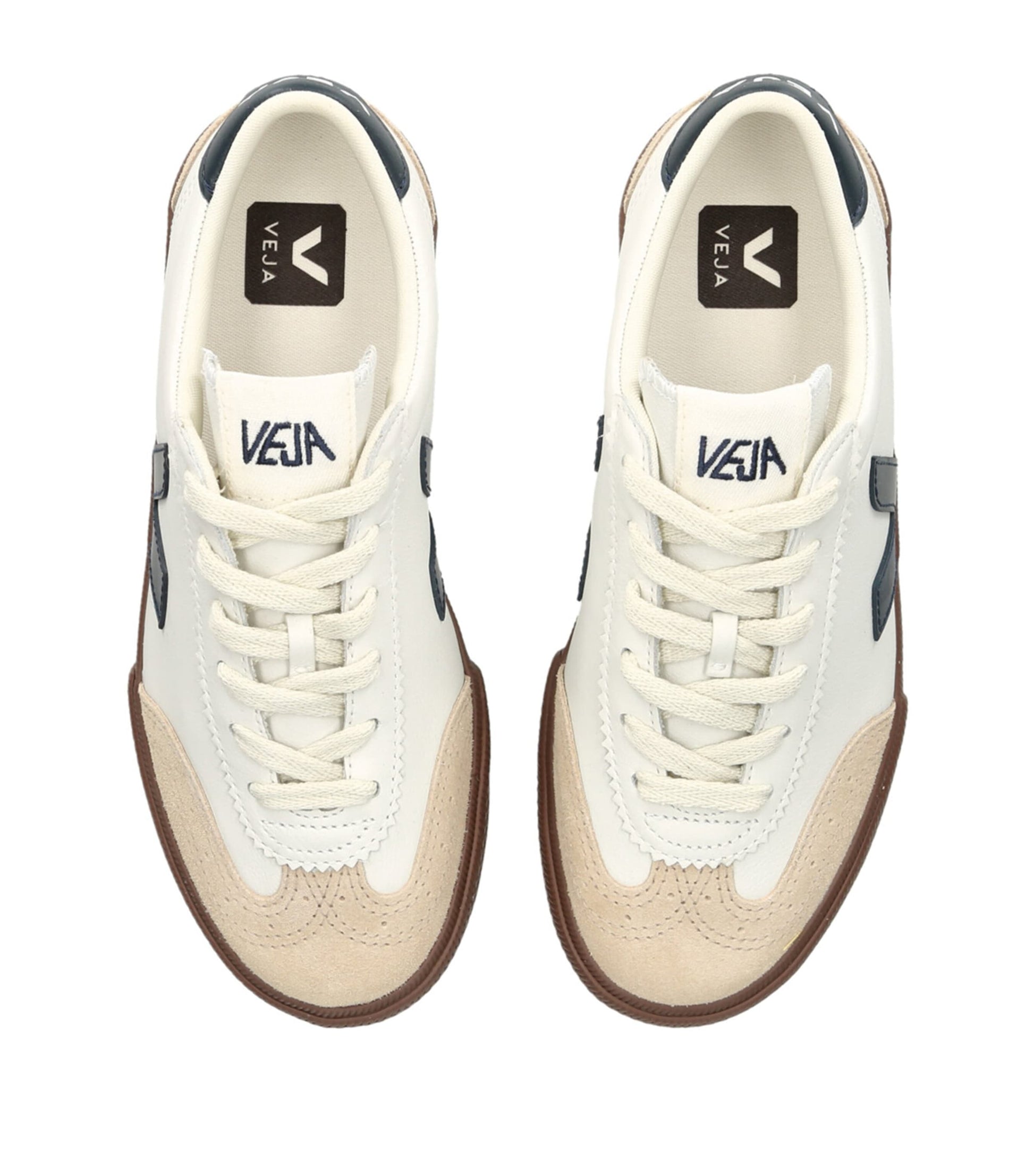 Veja White Leather Volley Sneakers