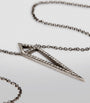 Eva Fehren Blackened White Gold and Diamond Dagger Necklace