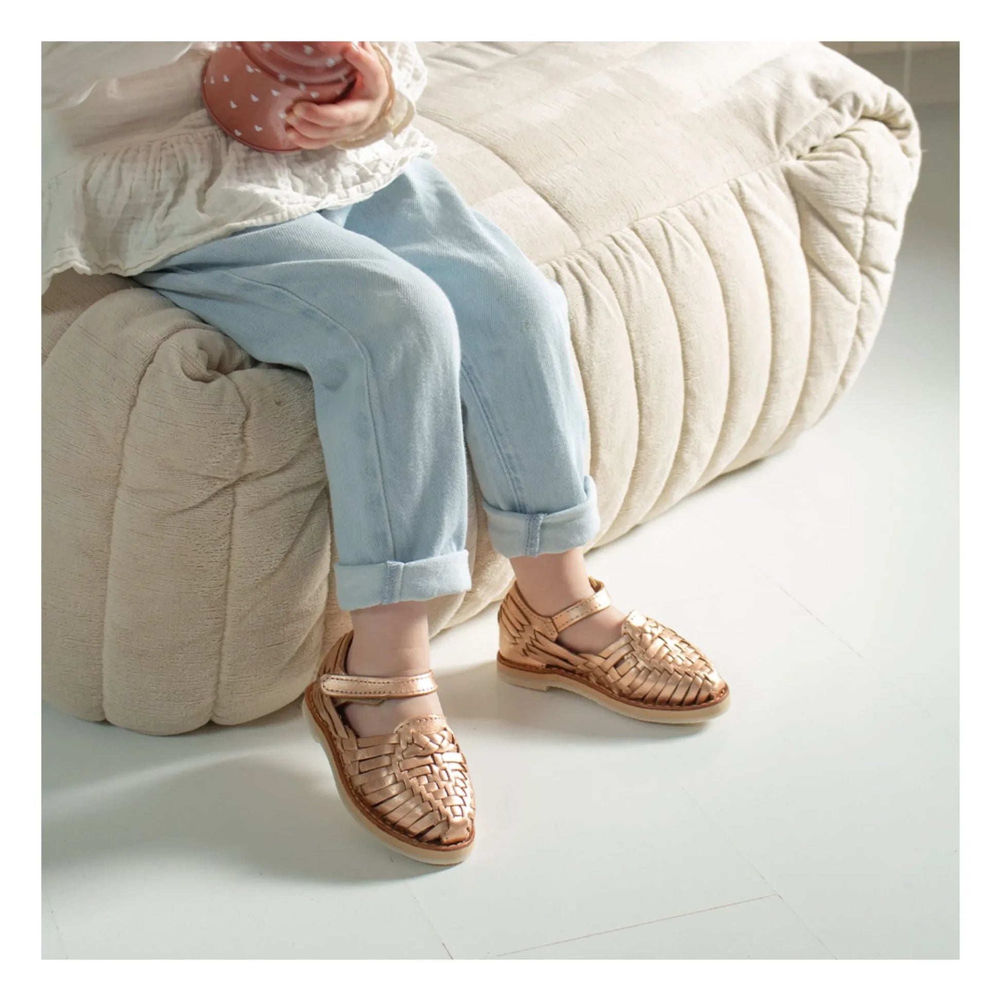 Mapache - Alegria sandals | Pink Gold