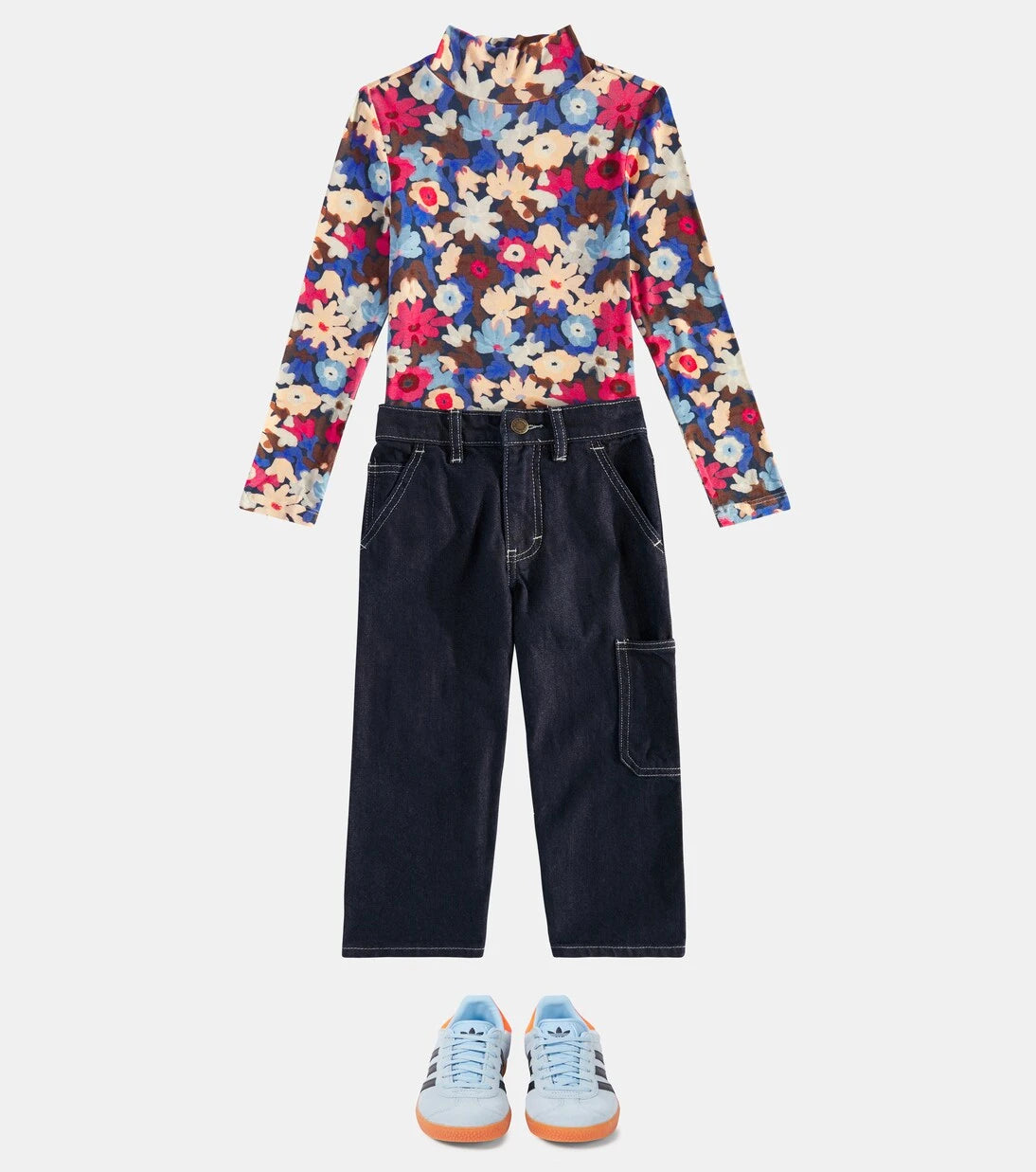 Scotch & Soda Kids - Floral printed jersey top