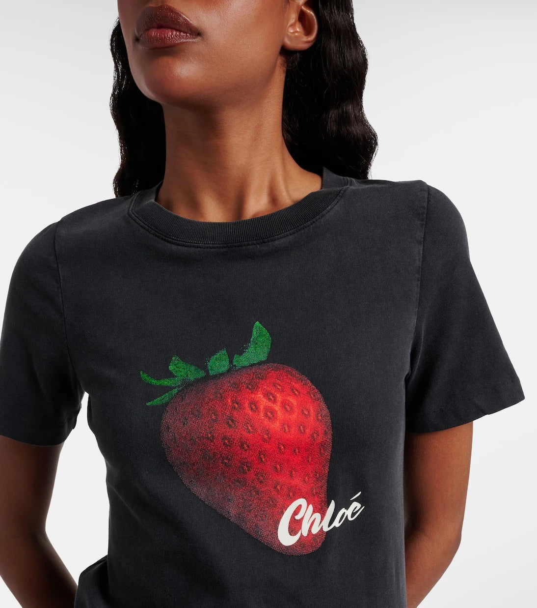 Chloé - Printed cotton jersey T-shirt