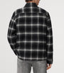Black Organic Cotton Check Bayo Jacket