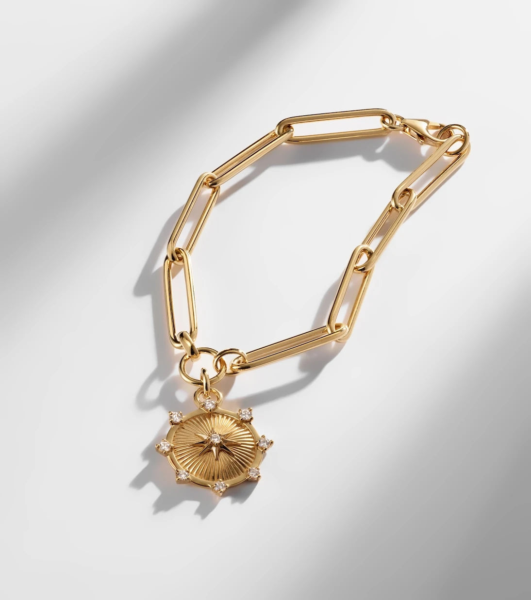 FoundRae - Spark Love 18kt gold chain bracelet with diamonds