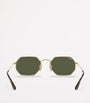 Ray-Ban Gold RB3556N Octagonal Classic Sunglasses