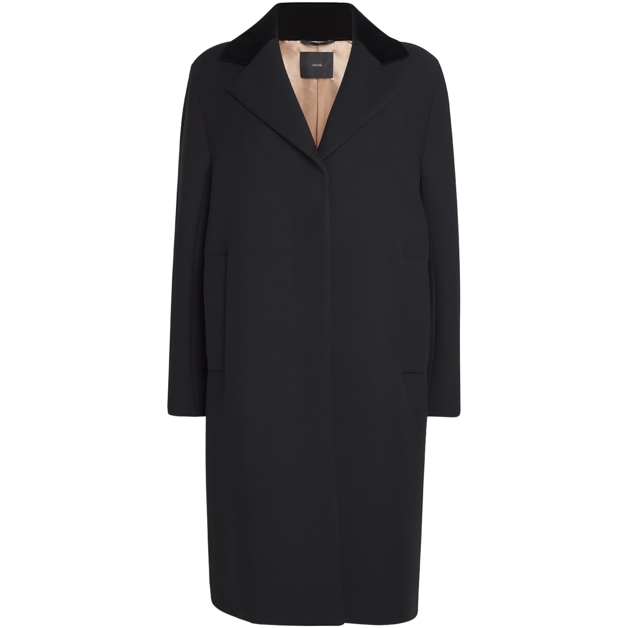 Max Mara Black Wool-Silk Coat
