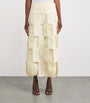 A.W.A.K.E. Mode White Rectangle Maxi Skirt