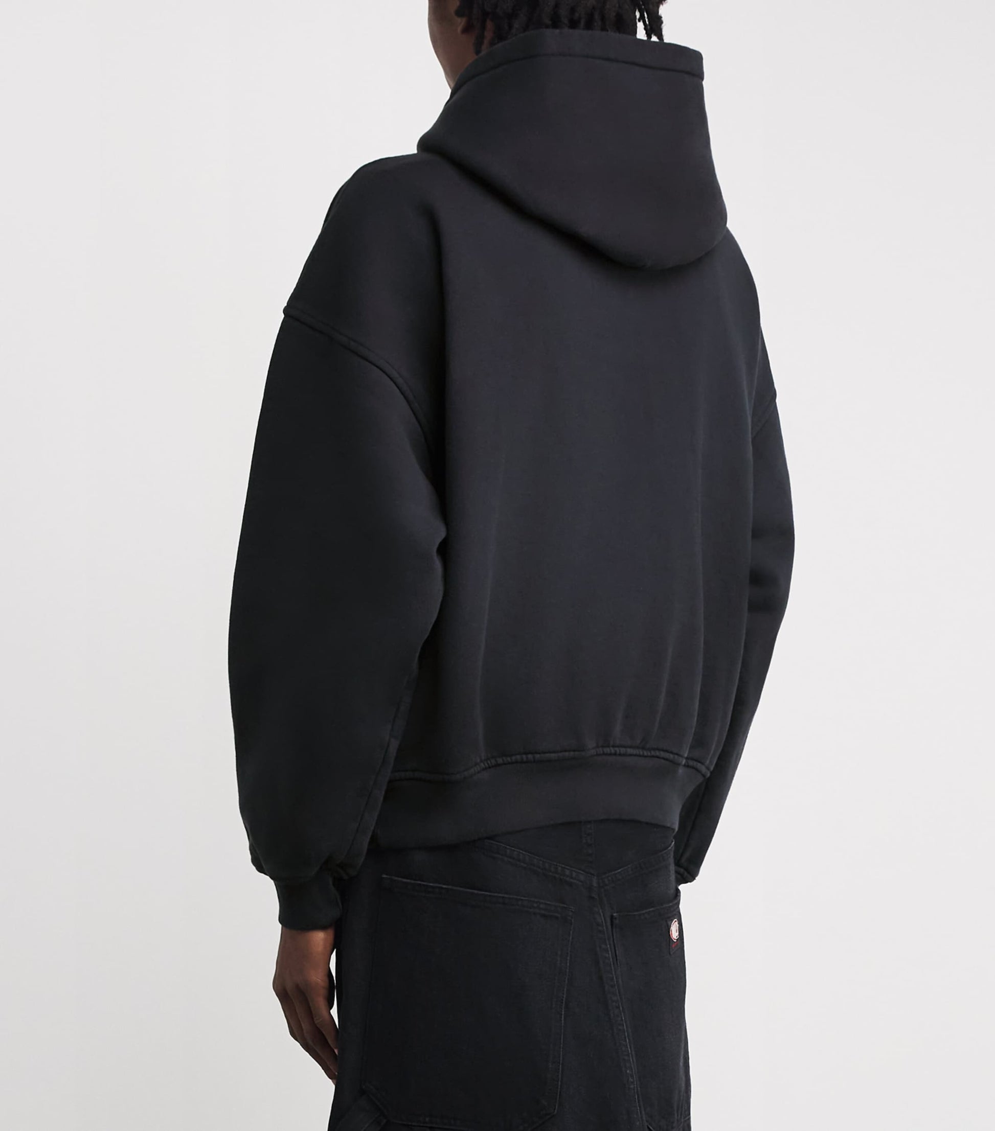 Black Cotton Rhude International Racing Hoodie