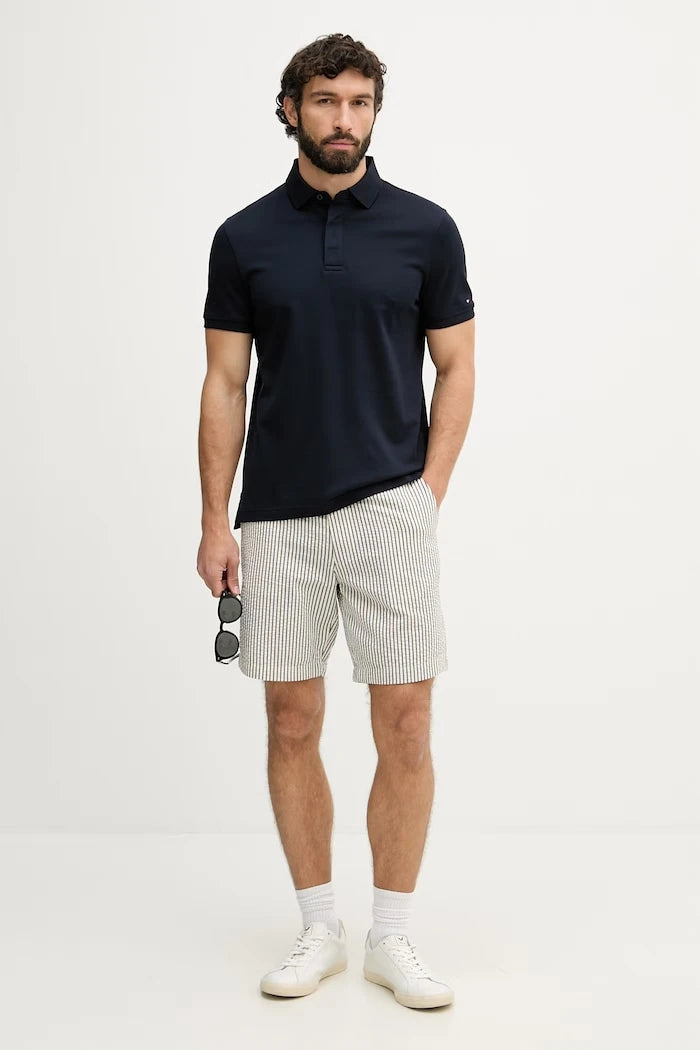 Tommy Hilfiger тениска с яка мъжка от памук