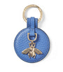 Aspinal Of London Blue Leather Bee Keyring