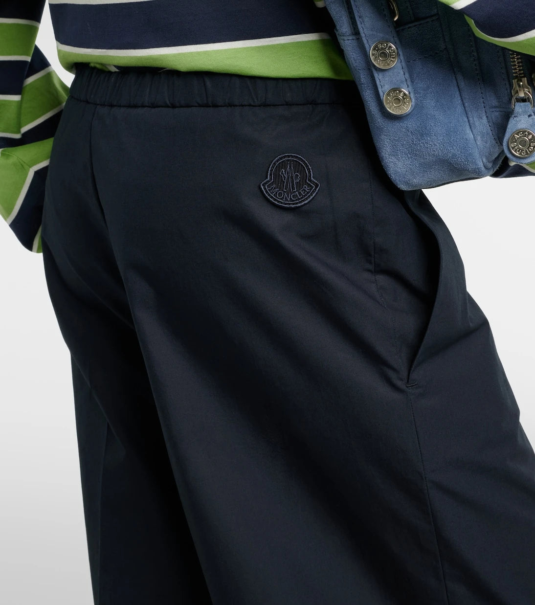 Moncler - Pamuklu geniş paça pantolon