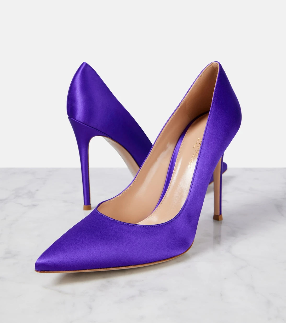 Gianvito Rossi - Gianvito 105 satin crêpe pumps
